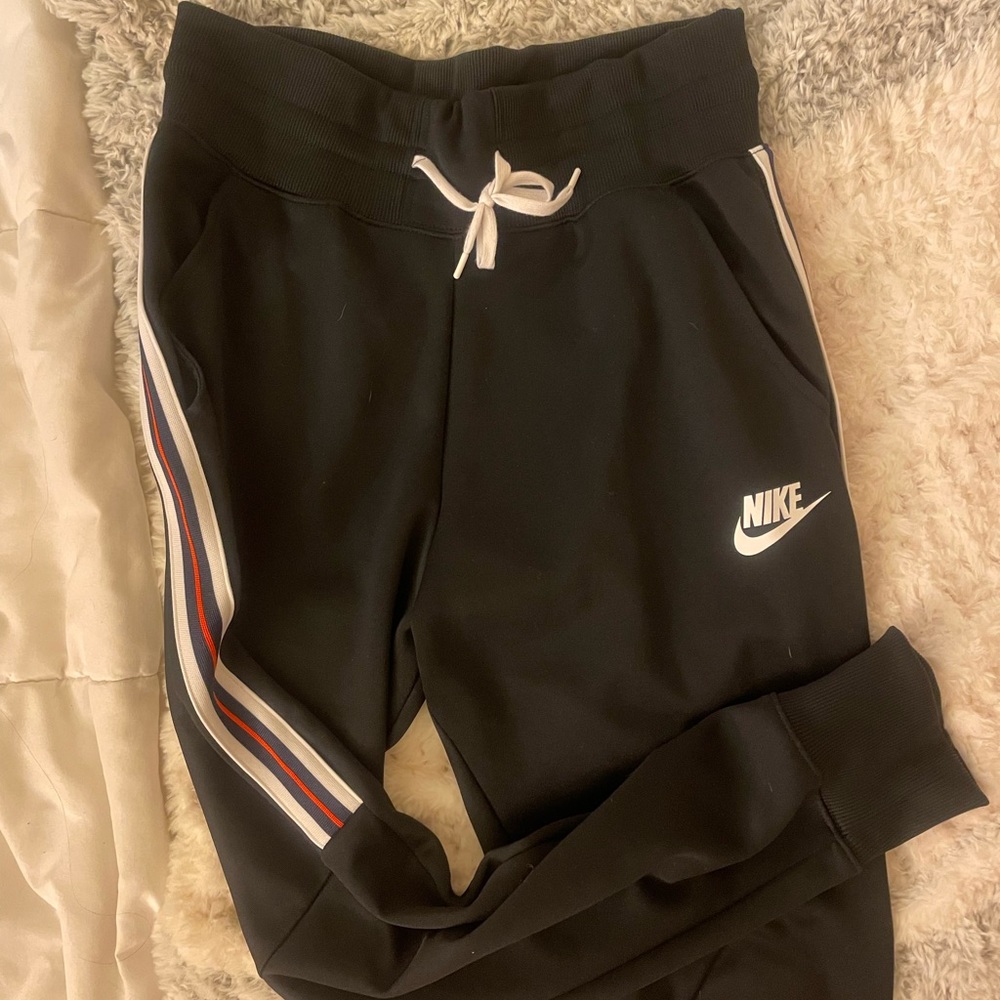 Nike black high waisted joggers